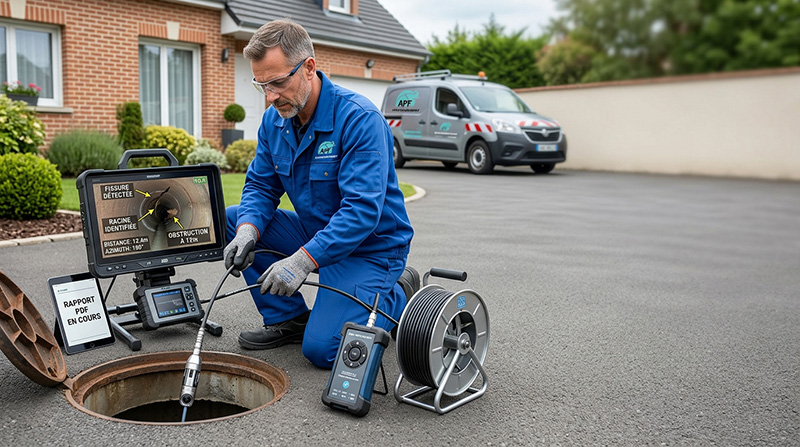 Inspection vidéo - APF Assainissement Île-de-France