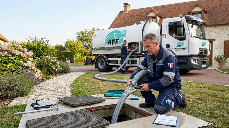 Vidange fosse septique - APF Assainissement Île-de-France
